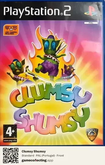 Clumsy Shumsy PlayStation 2, Portugal box front