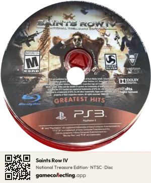 Saints Row IV PlayStation 3, NTSC disc