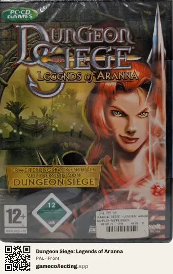 Dungeon Siege: Legends of Aranna Computer, PAL box front