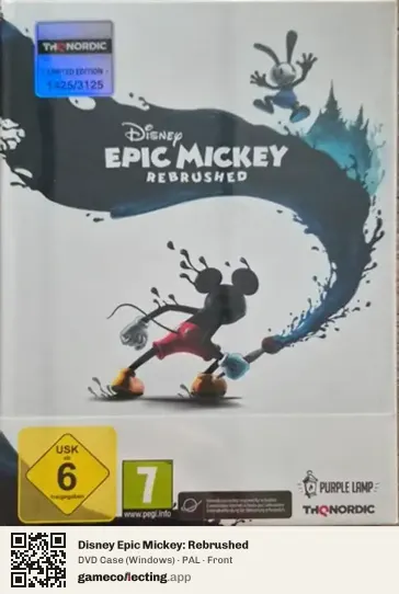 Disney Epic Mickey: Rebrushed Computer, PAL box front