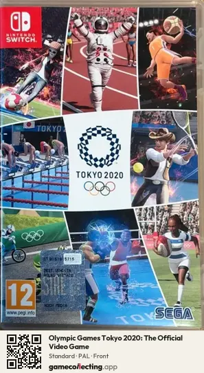 Olympic Games Tokyo 2020: The Official Video Game Nintendo Switch, PAL box front