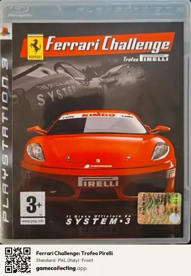 Ferrari Challenge: Trofeo Pirelli PlayStation 3, Italy box front