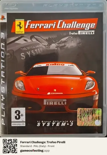 Ferrari Challenge: Trofeo Pirelli PlayStation 3, Italy box front