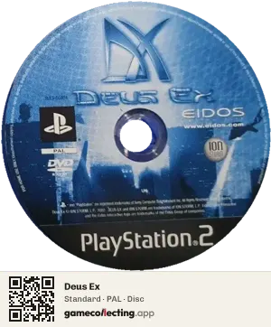 Deus Ex PlayStation 2, PAL disc