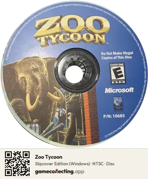 Zoo Tycoon Computer, NTSC disc