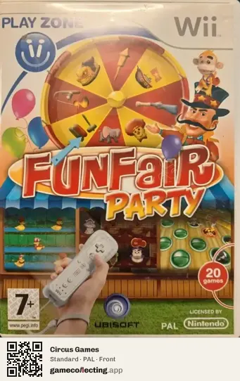 Circus Games Nintendo Wii, PAL box front