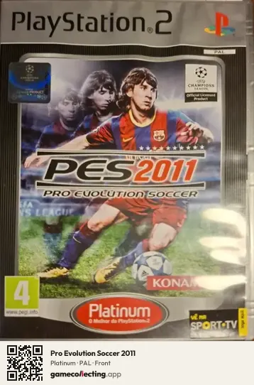 Pro Evolution Soccer 2011 PlayStation 2, PAL box front