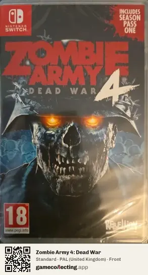 Zombie Army 4: Dead War Nintendo Switch, United Kingdom box front