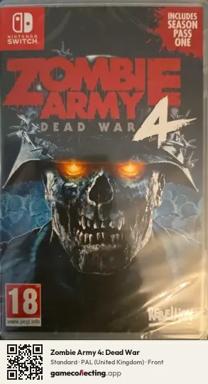Zombie Army 4: Dead War Nintendo Switch, United Kingdom box front