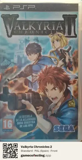 Valkyria Chronicles 2 PlayStation Portable, Spain box front