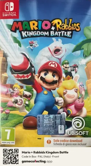 Mario + Rabbids Kingdom Battle Nintendo Switch, Italy box front