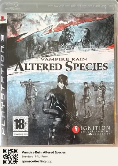 Vampire Rain: Altered Species PlayStation 3, PAL box front