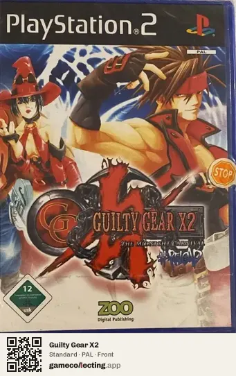 Guilty Gear X2 PlayStation 2, PAL box front