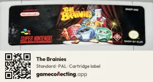 The Brainies Super Nintendo Entertainment System, PAL cartridge label