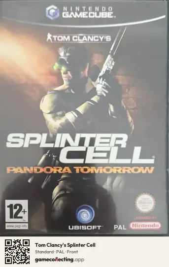 Tom Clancy's Splinter Cell Nintendo GameCube, PAL box front