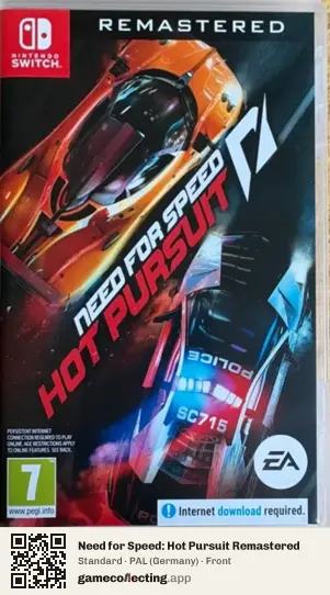 Need for Speed: Hot Pursuit Remastered Nintendo Switch, Germany box front