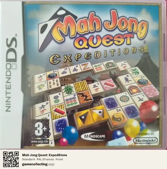 Mah Jong Quest: Expeditions Nintendo DS, France box front