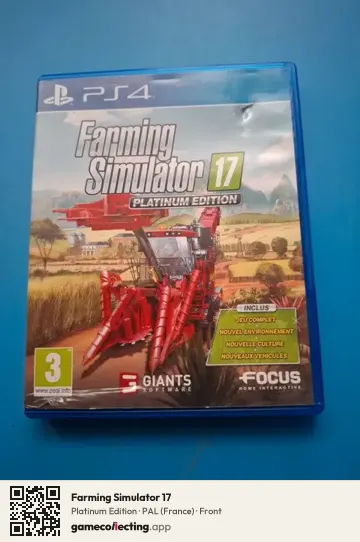 Farming Simulator 17 PlayStation 4, France box front