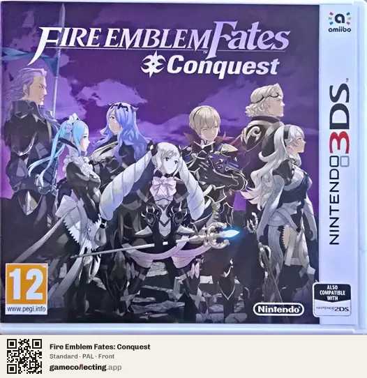 Fire Emblem Fates: Conquest Nintendo 3DS, PAL box front