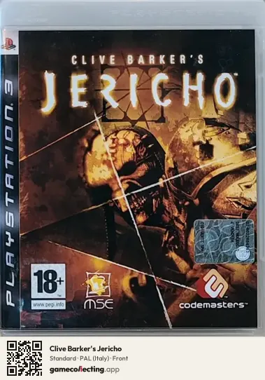 Clive Barker's Jericho PlayStation 3, Italy box front