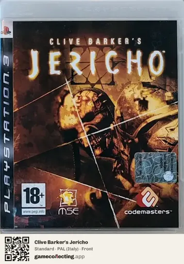 Clive Barker's Jericho PlayStation 3, Italy box front