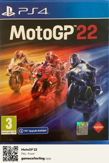 MotoGP 22 PlayStation 4, PAL box front