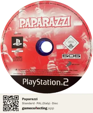 Paparazzi PlayStation 2, PAL disc