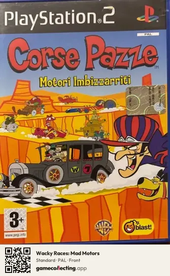 Wacky Races: Mad Motors PlayStation 2, PAL box front