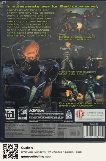 Quake 4 Computer, United Kingdom box back
