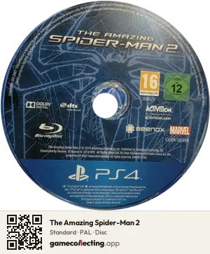 The Amazing Spider-Man 2 PlayStation 4, PAL disc