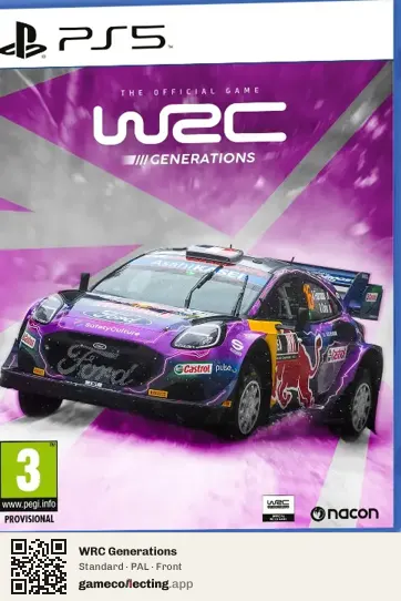 WRC Generations PlayStation 5, PAL box front