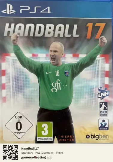 Handball 17 PlayStation 4, Germany box front