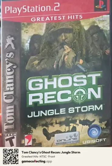 Tom Clancy's Ghost Recon: Jungle Storm PlayStation 2, NTSC box front
