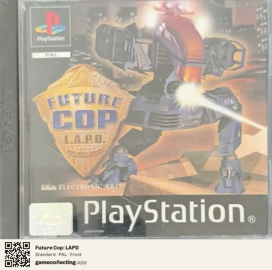 Future Cop: LAPD PlayStation, PAL box front