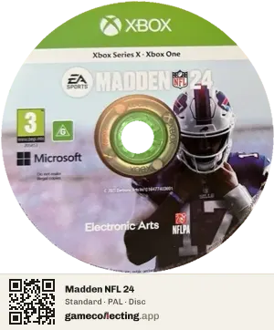 Madden NFL 24 Xbox Series X, PAL disc