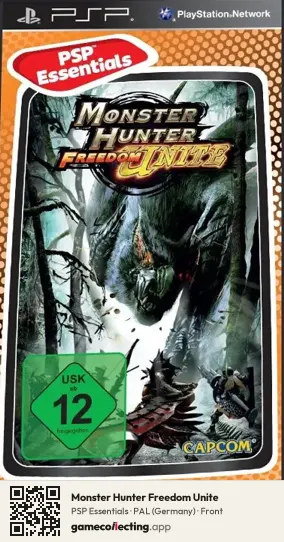 Monster Hunter Freedom Unite PlayStation Portable, Germany box front