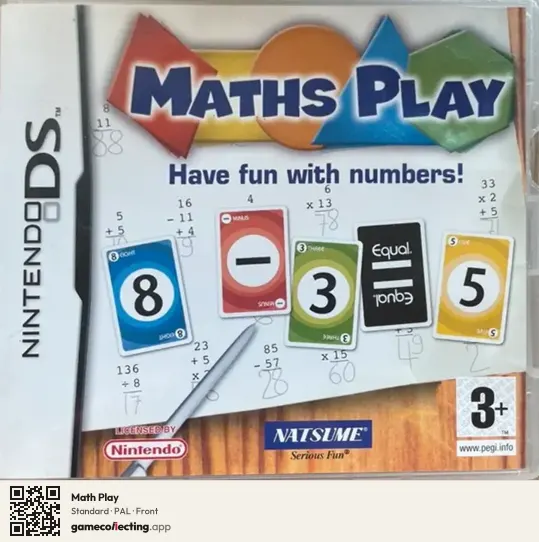 Math Play Nintendo DS, PAL box front