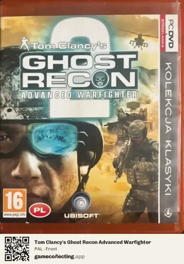 Tom Clancy's Ghost Recon Advanced Warfighter Computer, PAL box front