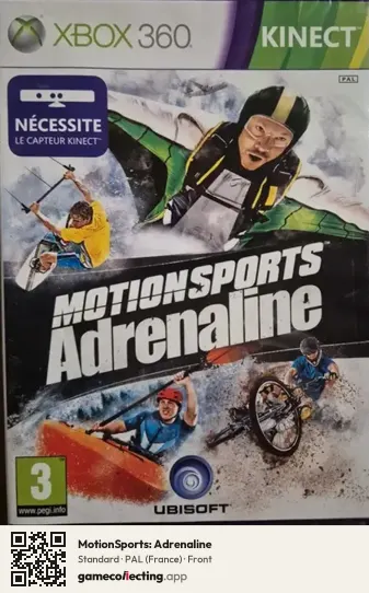 MotionSports: Adrenaline Xbox 360, France box front