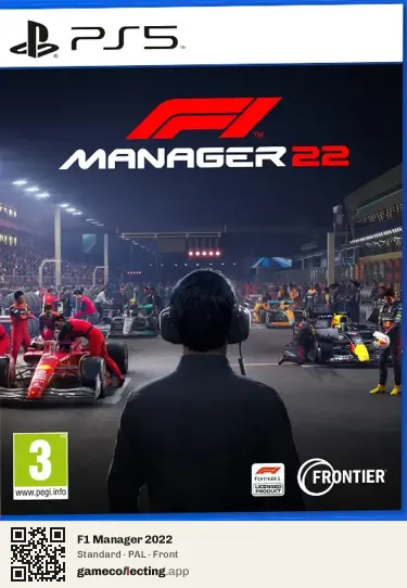 F1 Manager 2022 PlayStation 5, PAL box front
