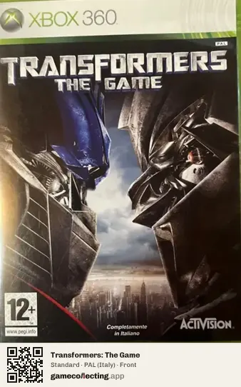 Transformers: The Game Xbox 360, Italy box front