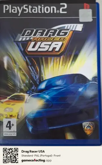 Drag Racer USA PlayStation 2, Portugal box front