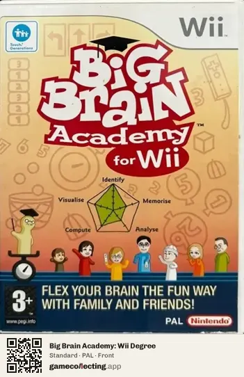 Big Brain Academy: Wii Degree Nintendo Wii, PAL box front