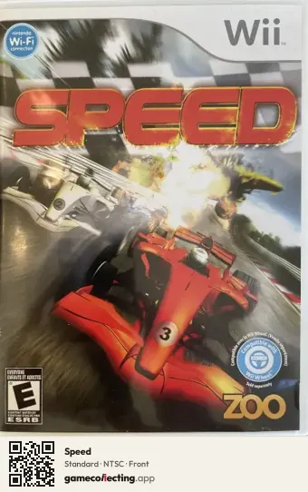 Speed Nintendo Wii, NTSC box front