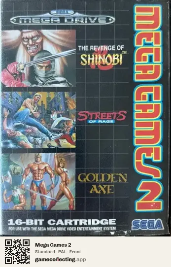 Mega Games 2 Sega Mega Drive / Genesis, PAL box front