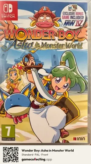 Wonder Boy: Asha in Monster World Nintendo Switch, PAL box front