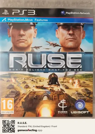 R.U.S.E. PlayStation 3, United Kingdom box front