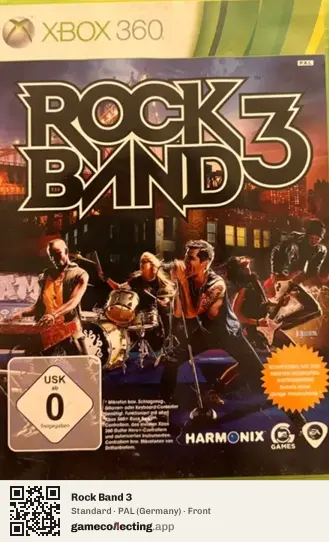 Rock Band 3 Xbox 360, Germany box front