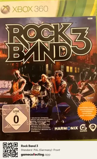 Rock Band 3 Xbox 360, Germany box front