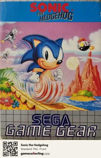 Sonic the Hedgehog Sega Game Gear, PAL box front